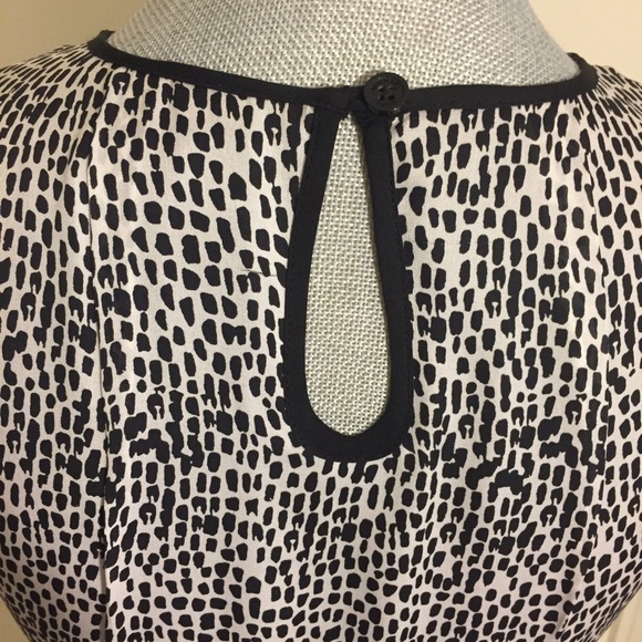 Michael Kors Black & Cream Silk Graffiti Dress - Picture 8 of 8